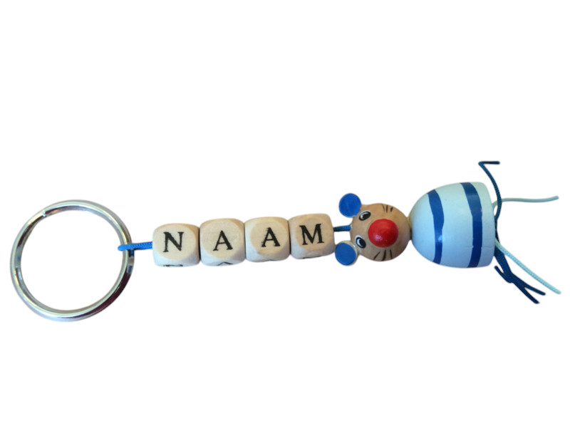 Naamsleutelhanger muis XXL