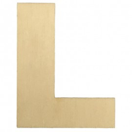 Houten plakletter L