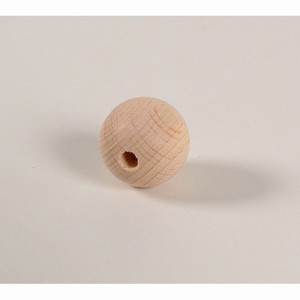 Blank houten kraal 20 mm.