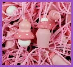 Naamsleutelhanger speen roze
