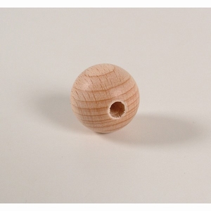 Blank houten kraal 50 mm.