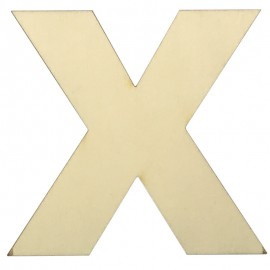 Houten plakletter X