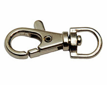 Metalen musketon sluiting zilverkleur 38 mm.