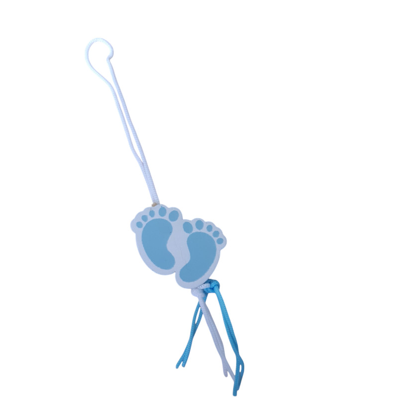 Gelukspoppetje babyvoetjes blauw