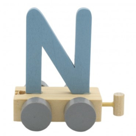 Treinletter N blauw