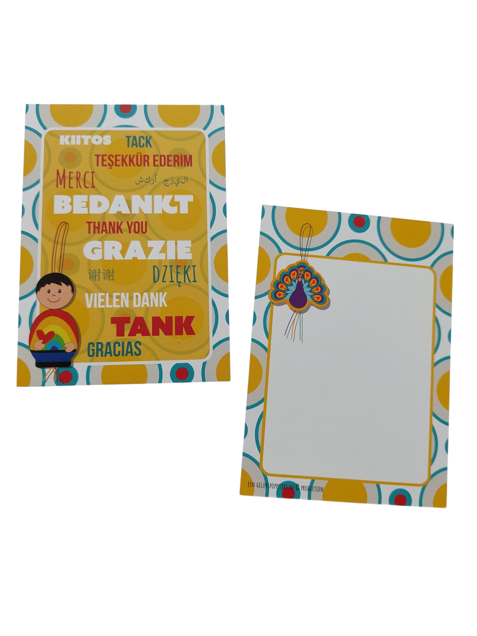 Bedankt gelukskaartje