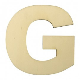 Houten plakletter G