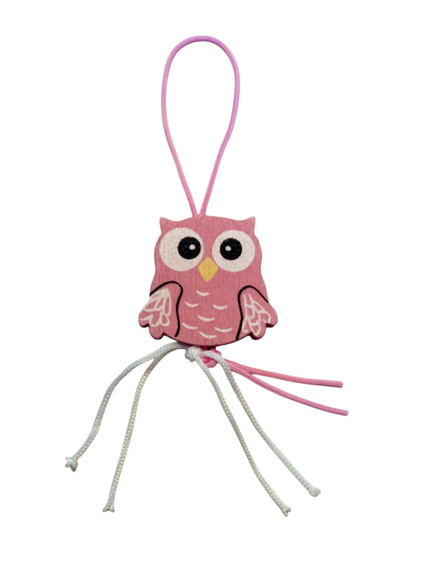 Gelukspoppetje uil roze