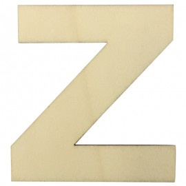 Houten plakletter Z