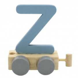 Treinletter Z blauw