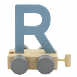 Treinletter R blauw