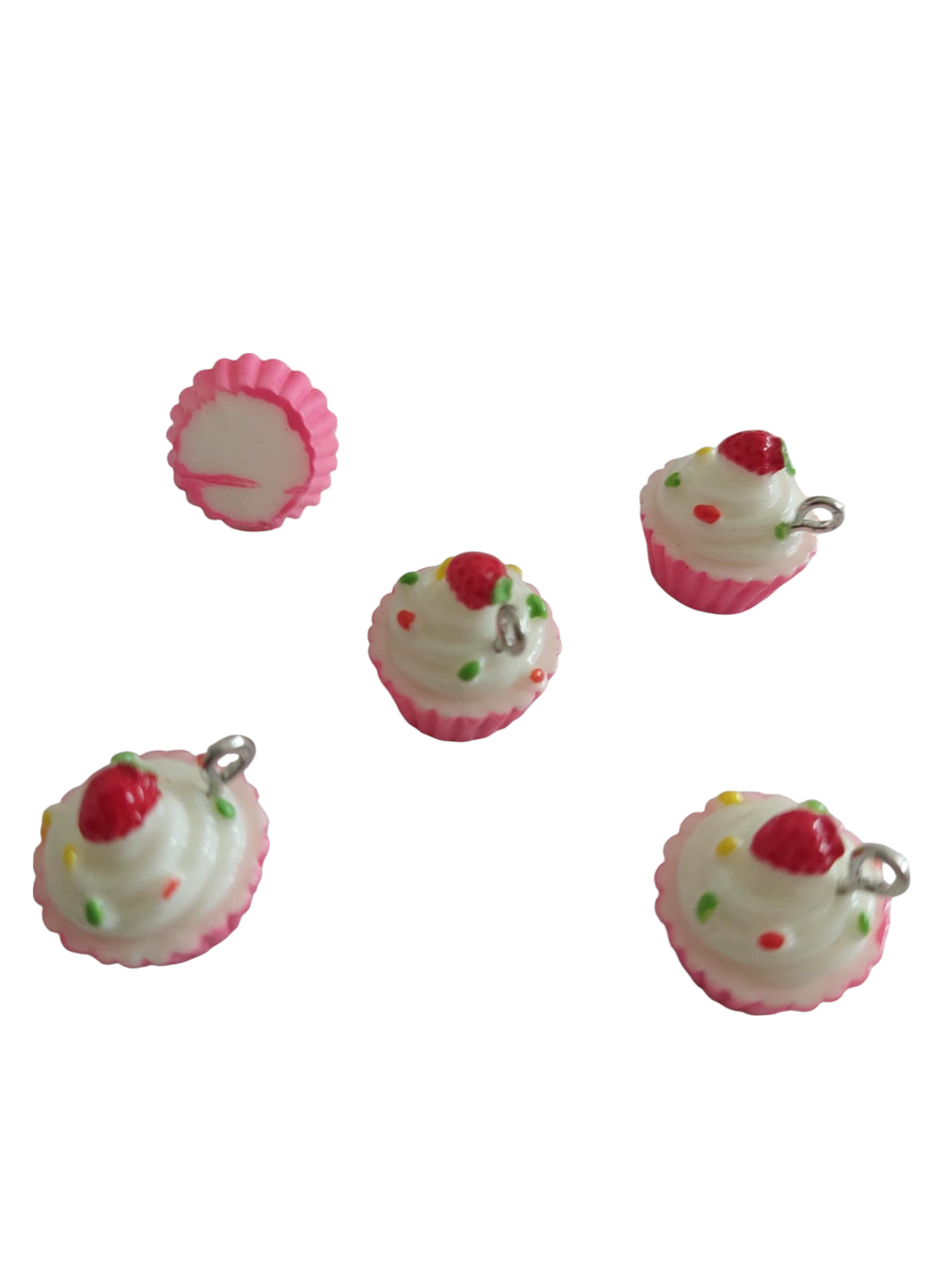 Kunststof hanger/bedel cupcake