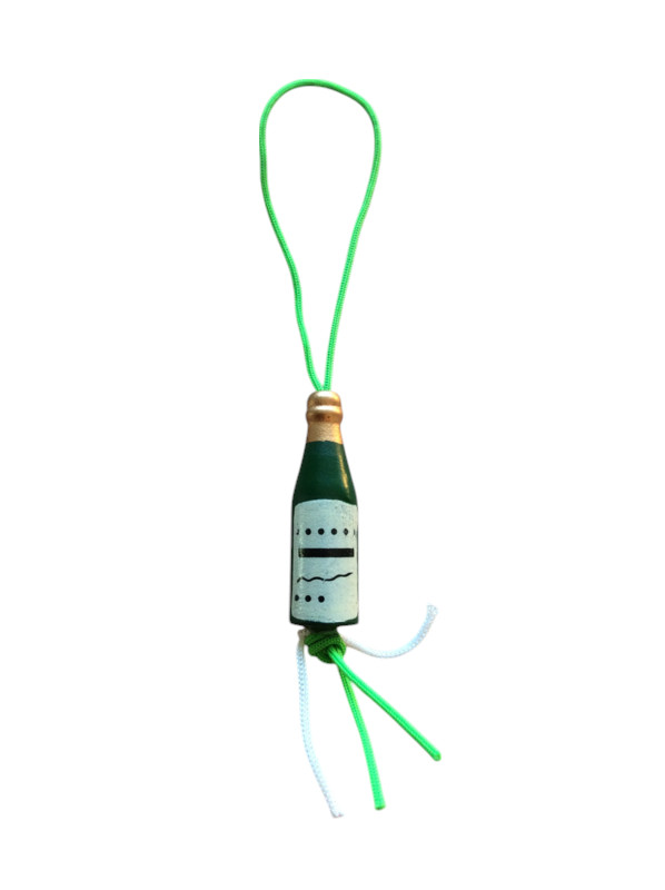 Naamsleutelhanger champagnefles