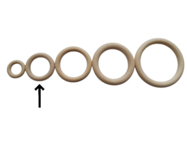 Ring hout 56 mm x 9 mm - beuken