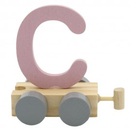 Treinletter C roze