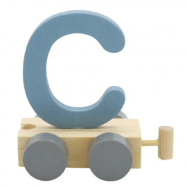 Treinletter C blauw