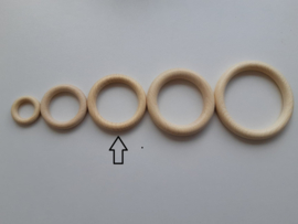 Ring hout 70 mm x 10 mm - beuken