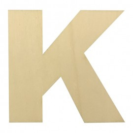 Houten plakletter K