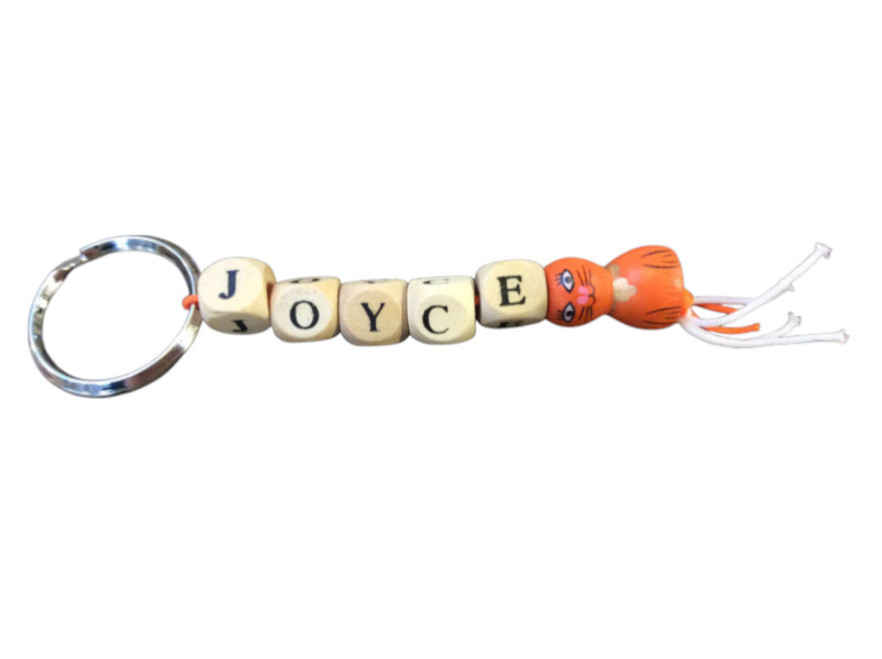 Naamsleutelhanger poesje