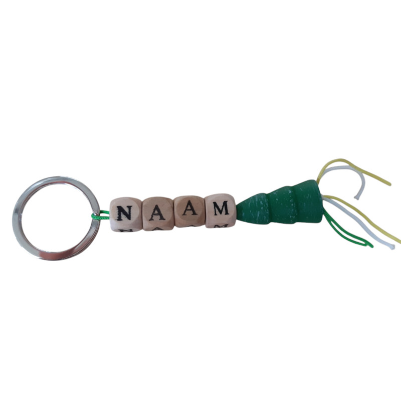 Naamsleutelhanger kerstboom