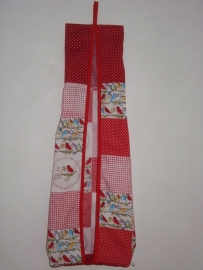 Kinderkamer patchwork vogeltjes wit/rood