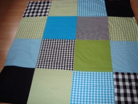Speelkleed zwart/turquoise/lime