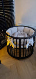 Set rond Mila luxe stof beige