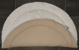 Boxkleed rond teddy katoen / wafelkatoen