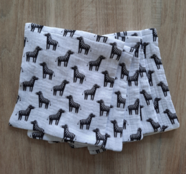 Hydrofiele washandjes set van 4 stuks zebra's