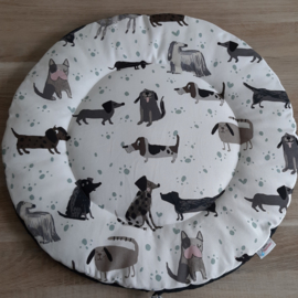 Kleine huisdieren mand/kleed rond