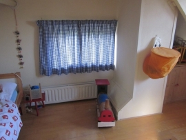 Gordijnen 1 cm ruit kobaltblauw