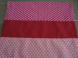 (V) Dekbedovertrek 60 x 80 cm roze/rood/fuchsia