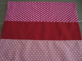 Dekbedovertrek 60 x 80 cm roze/rood/fuchsia