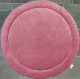 Boxkleed rond wafelkatoen/nicky velours