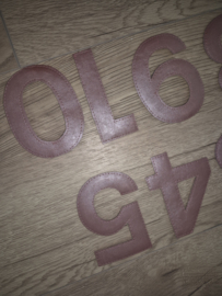 Kunstleren cijfers 1-10 met klittenband