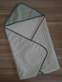 Set sterretjes/stipjes wit/mint/oudgroen