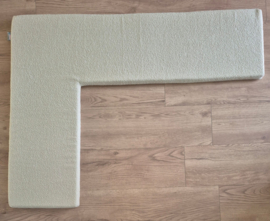 Kussen kallax 147 x 112 cm hoekmodel bouclé ecru