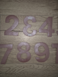 Kunstleren cijfers 1-10 met klittenband