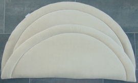 Boxkleed rond nicky velours uni