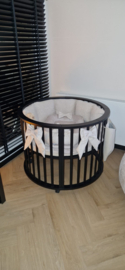 Set rond Mila luxe stof beige