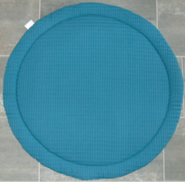 Boxkleed rond wafelkatoen/grove wafelkatoen