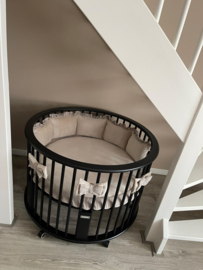 Set rond Vigo nicky velours met hydrofiele ruche