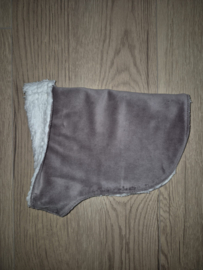 (V) Hobbyhorse dekentje taupe/off-white