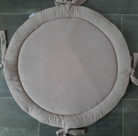 Boxkleed rond babywafel/ teddy katoen