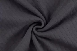 Gestepte tricot donkergrijs (067)