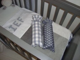 Babykamer set wit/grijs