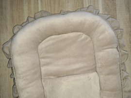 Set rond Sven nicky velours met hydrofiele ruche
