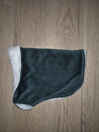 (V) Hobbyhorse dekentje donkergroen/off-white