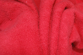 Fleece katoen rood (015)