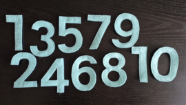 Vilten cijfers 1-10 met klittenband